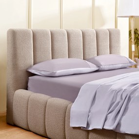 Teddy Boucle Bedframe Met Strepen 180 X 200 Cm