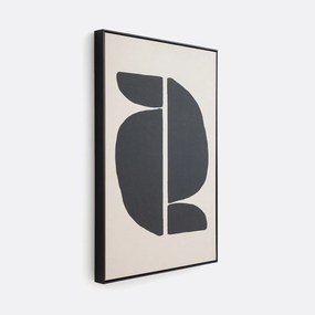 Doek in bedrukt linnen 70x100 cm, Lodga