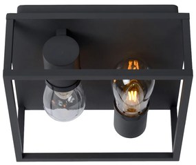 Lucide Carlyn plafondlamp 25cm 6W zwart