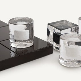 Tic-tac-toe-spel van mondgeblazen glas, PERSEE