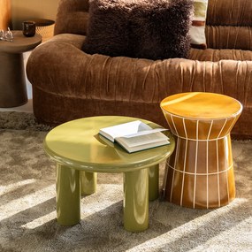 Ronde Salontafel Large Groen - 80 X 80cm.