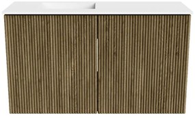 Mondiaz Joya 70cm toiletmeubel dusk met wastafel faye links 1 kraangat talc