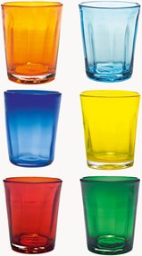 Handgemaakte waterglazen Bei, 6-delig