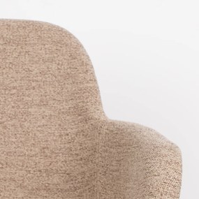 Zuiver Albert Kuip Soft Gestoffeerde Kuipstoel Met Arm Beige