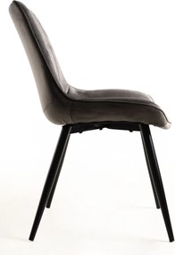 Set 4 Lene Fluwelen Stoelen