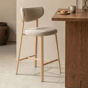 Barkruk Met Houten Poten Naturel