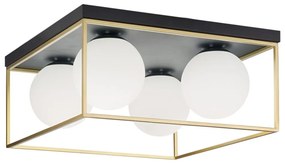 Plafondlamp APP1168-4C goud wit