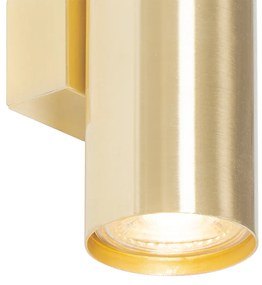 Moderne wandlamp messing 2-lichts - Jeana