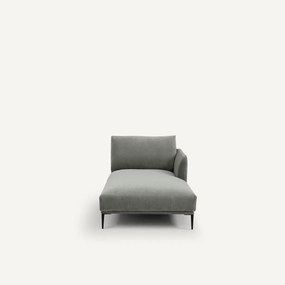 Longchair stonewashed fluweel, Oscar design E.Gallina