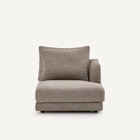 Halve bank rechts, modulair, in tweed, TIBERIO