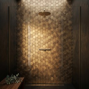 Zelfklevende Mozaïektegels Metaal | Hexagon Goud | 28,8×29,2 cm | Keuken, Bad &amp; WC