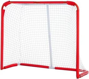 VEVOR Hockey Goal Street Hockey Net, Street Hockey Goal Hockey Net, 137 x 60 x 112 cm Hockey Training Goal Set, Hockey Street Set, Draagbaar Indoor Outdoor Hockeydoel met Net, Wit/Rood, Training