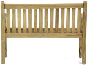 Tuinbank  teak 120 cm incl. kussen antraciet Teak Old teak greywash Garden Collections Preston  incl. kussen antraciet