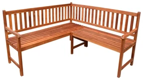 vidaXL Tuinhoekbank met kussens 150 cm massief acaciahout