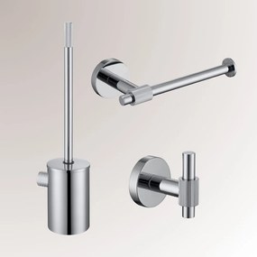 Best Design High End toilet accessoire set incl toiletborstel, rolhouder en haak chroom