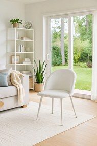 Stoel White Vint Velvet