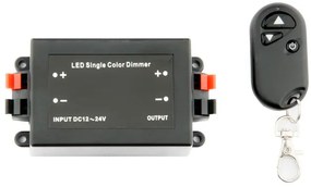 LED Dimmer 12-24V Incl. RF Afstandsbediening
