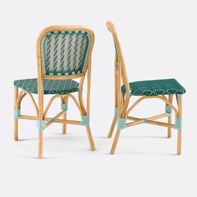 Set van 2 gevlochten stoelen, Musette