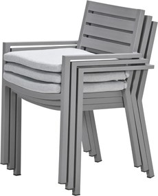 Garden Impressions Amarillo tuinset 5-delig taupe - Milou tuintafel 160x90 cm