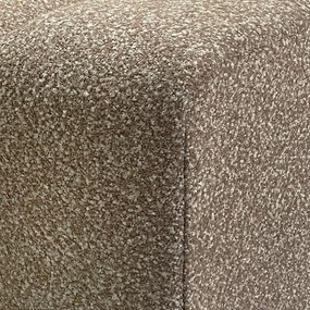 Halbankje Zachte Stof Taupe 72 Cm