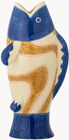 Handbeschilderde decoratieve vaas Irving van steengoed, H 22 cm