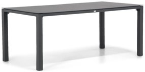 Dining Tuintafel rechthoekig 180 x 90 cm HPL Grijs Pallazo