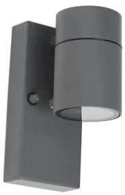Buiten wandlamp antraciet IP44 met schemersensor - Solo
