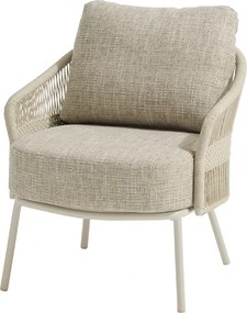 4 Seasons Outdoor Corfu low dining tuinstoel Linnen Tuinstoel beige weerbestendig