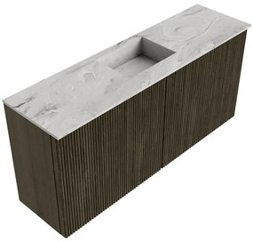 Mondiaz Joya DLux 90cm toiletmeubel shadow met wastafel faye midden 1 kraangat glace