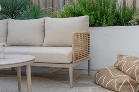 Hoek loungeset 5 personen Wicker Taupe  Coco Ibiza