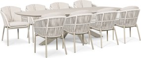 Tuinset 8 personen 300 cm Rope Zand/Beige Lifestyle Garden Furniture Monaco/Voyage