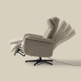 Relaxfauteuil Elektrisch Taupe Stof