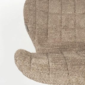 Zuiver OMG Soft Design Eetkamerstoel Beige Teddy