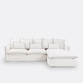 Hoes voor hoekbank, dik linnen, Odna