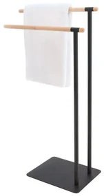Sealskin Brix Handdoekrek Metaal/Hout Zwart 362473219