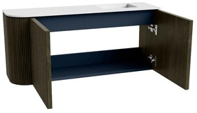 Mondiaz Joya 90cm toiletmeubel ronding links shadow met wastafel faye rechts zonder kraangat talc