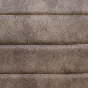 Eetkamerstoel - Apollo II - stof Cowboy retro lederlook taupe