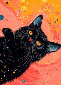 Ilustratie Candy Cat the Star I, Justyna Jaszke