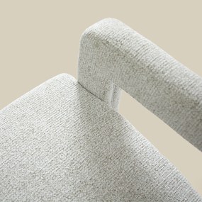 Japandi Fauteuil Creme Stof