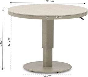 Stoel en Bank Loungeset 5 personen Rope Zand/Beige  Coco Elara/Tivano