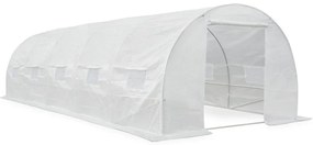 Folie tunnel met metalen frame 3x8m wit Garden Point