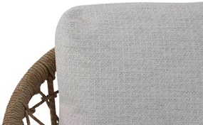 Stoel en Bank Loungeset 5 personen Wicker/Aluminium/Aluminium/wicker Taupe  Coco Bali
