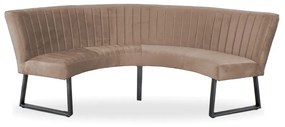 Eetkamerbank - Hengelo - geschikt voor ronde tafel 150 cm - stof Element beige 06