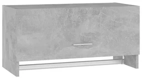 vidaXL Kledingkast 70x32,5x35 cm spaanplaat betongrijs