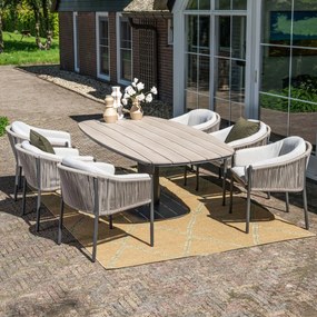 Garden Impressions Leona tuintafel 230x110xH72 cm - donker grijs