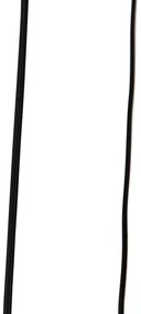 Moderne hanglamp zwart met smoke glas 3-lichts - Clayton