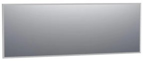 BRAUER Onyx spiegel - 200x70cm - rechthoekig - aluminium-kleurig geborsteld frame SP-ON200RHA