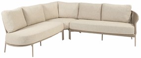 Taste by 4 Seasons Florence hoek loungebank latte *Showroommodel LoungebankLoungeset taupe weerbestendig