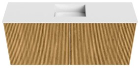 Mondiaz Joya 90cm toiletmeubel oak met wastafel faye midden 1 kraangat talc