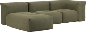 Soft Zitzak Indoor 3 Seater + Lounger - Corduroy Olive